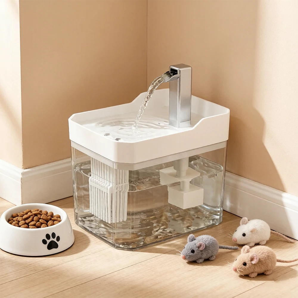 Fontaine à eau pour chat – 1,5L | Système de circulation d'eau