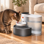 Fontaine à eau pour chat sans fil – 3L, Autonomie 180 Jours, Sans Filtre à Remplacer